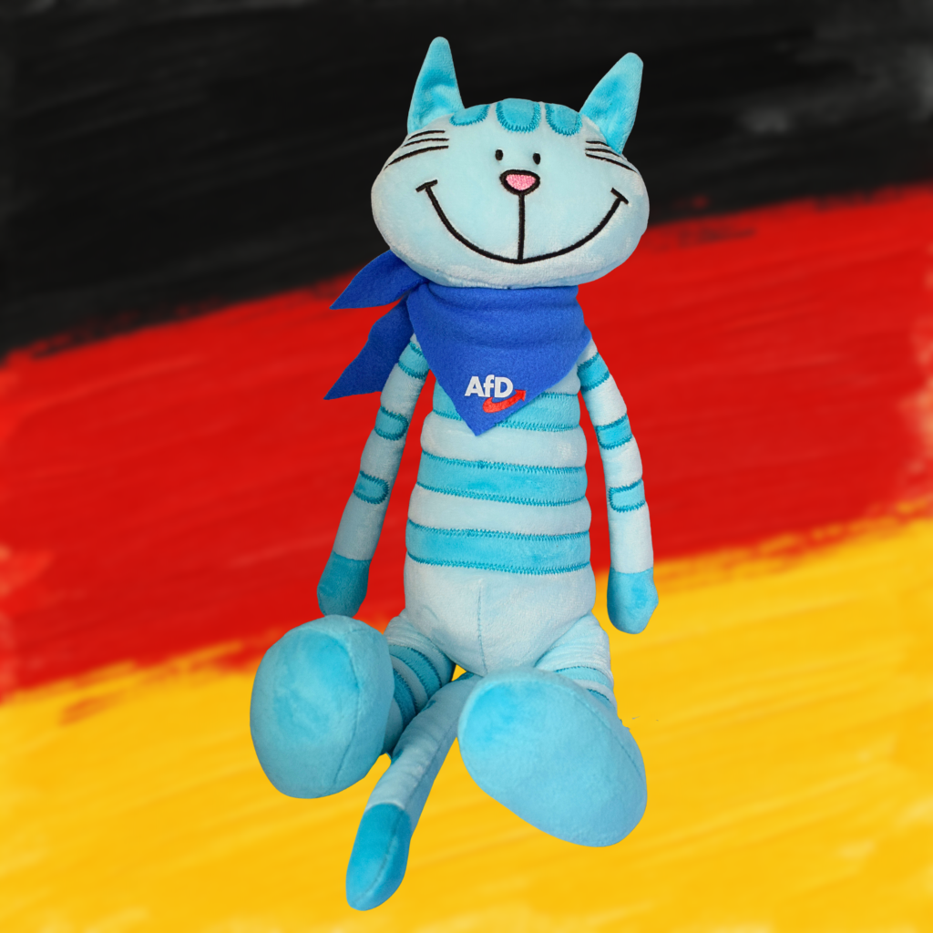 Plüschtier Katze mit Schal