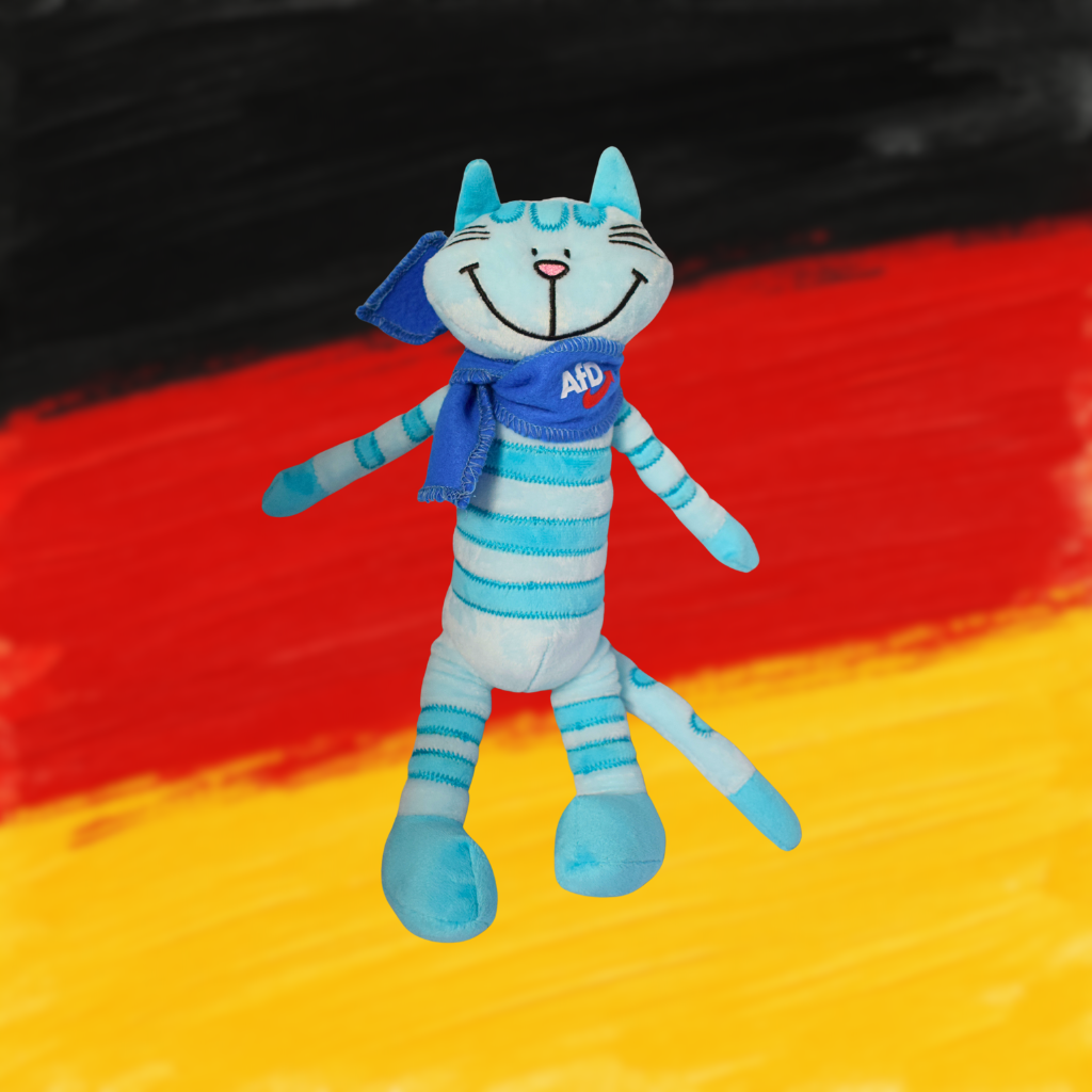 Plüschtier Katze mit Schal