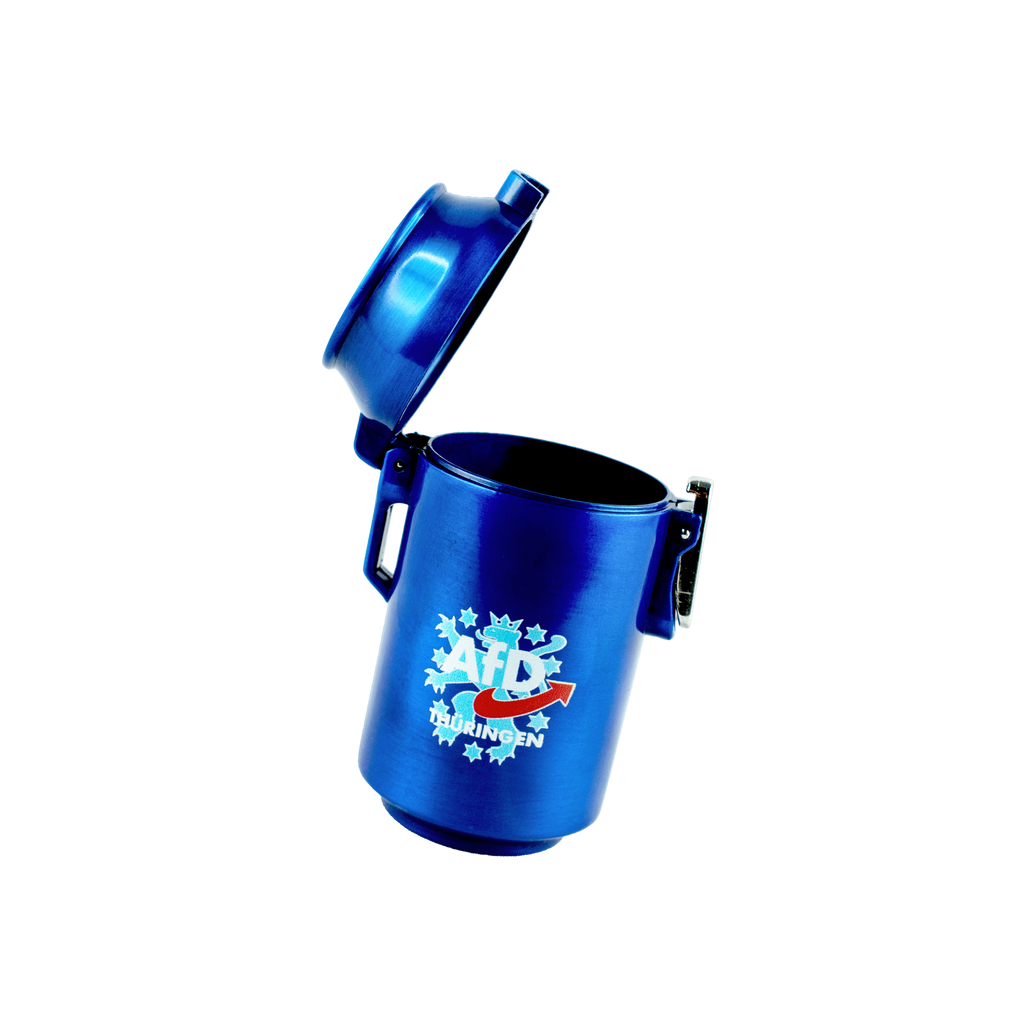 Portabler Aschenbecher aus Metall