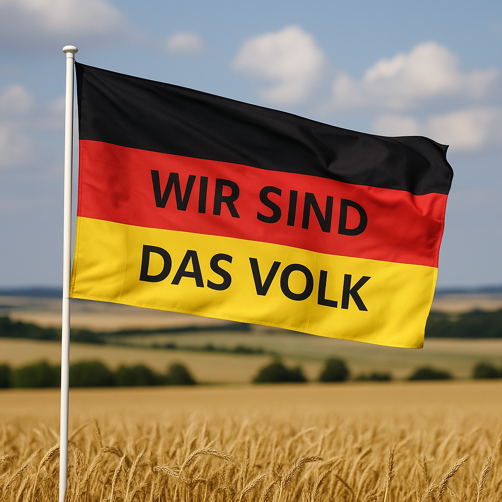 Flagge "Wir sind das Volk"